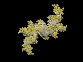 3D Fraktal (Julia-Menge im Quaternionen-Raum), mit "Quat" berechnet